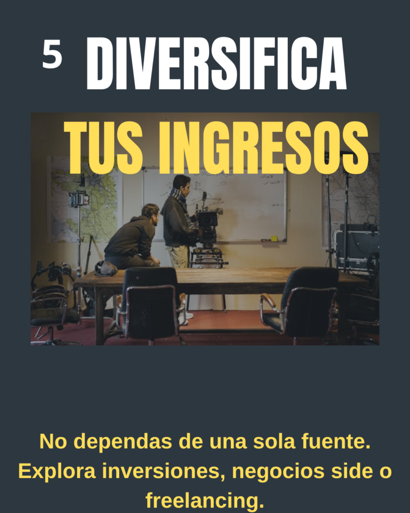  Diversifica tus ingresos